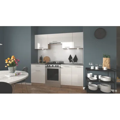 MARIJA 200 KITCHEN SET BODY: SONOMA OAK, FRONTS: WHITE GLOSS